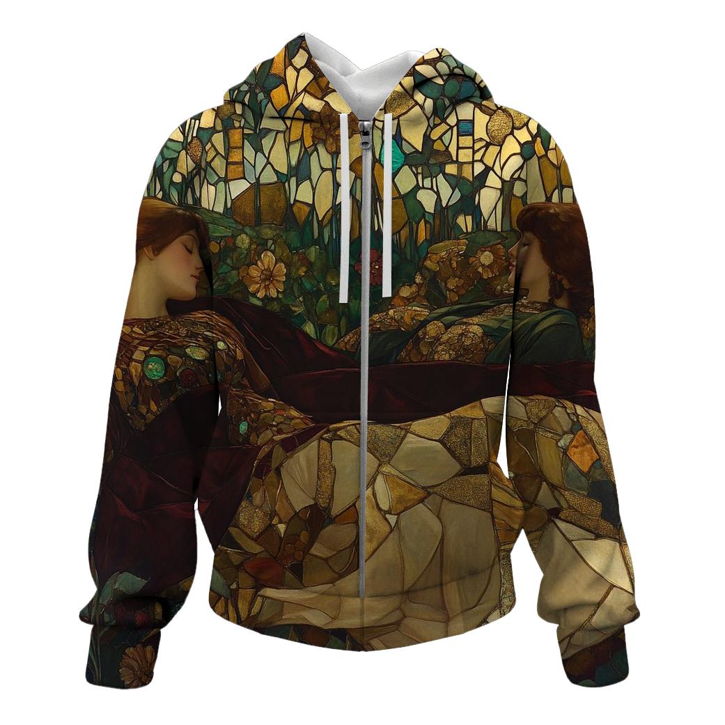 Klimt Inspired Golden Garden hoodies fashion