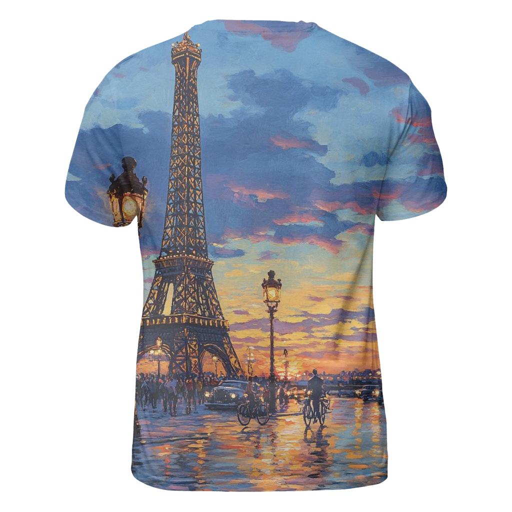 Eiffel Tower - Paris artistic all-over print tops