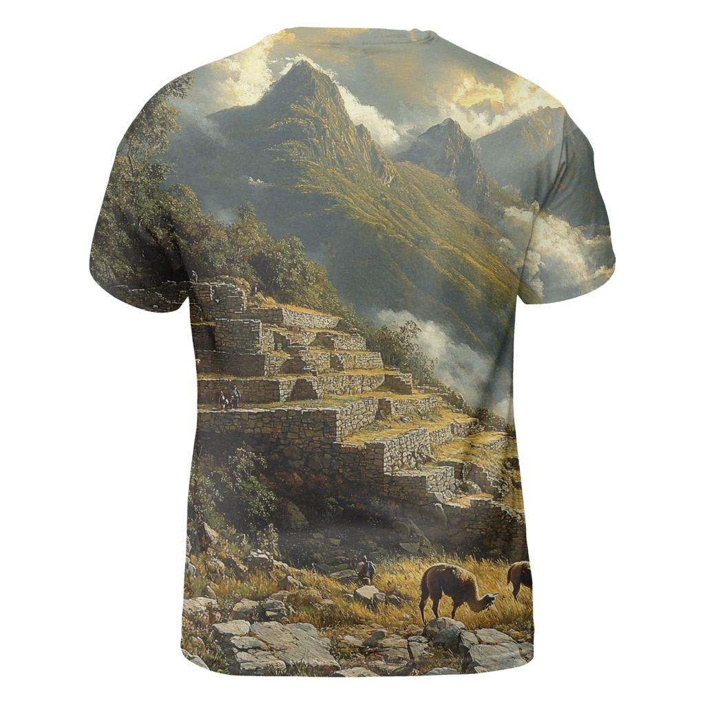 Machu Picchu - Cusco vibrant all-over design tees