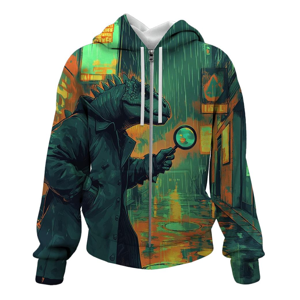 Dinosaur Disco Detective hoodie designs