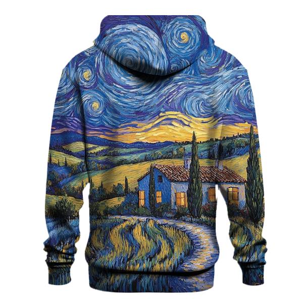 Van Gogh Inspired Starry Countryside hoodie styles