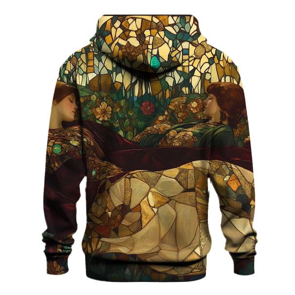 Klimt Inspired Golden Garden printed hoodies
