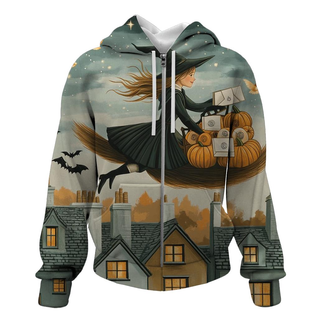 Witch Postal Courier Halloween Edition premium hoodies