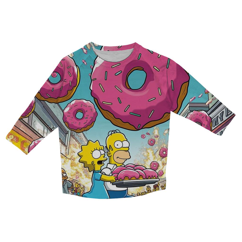 Donut Meteor Shower fashion 3/4 sleeve shirts