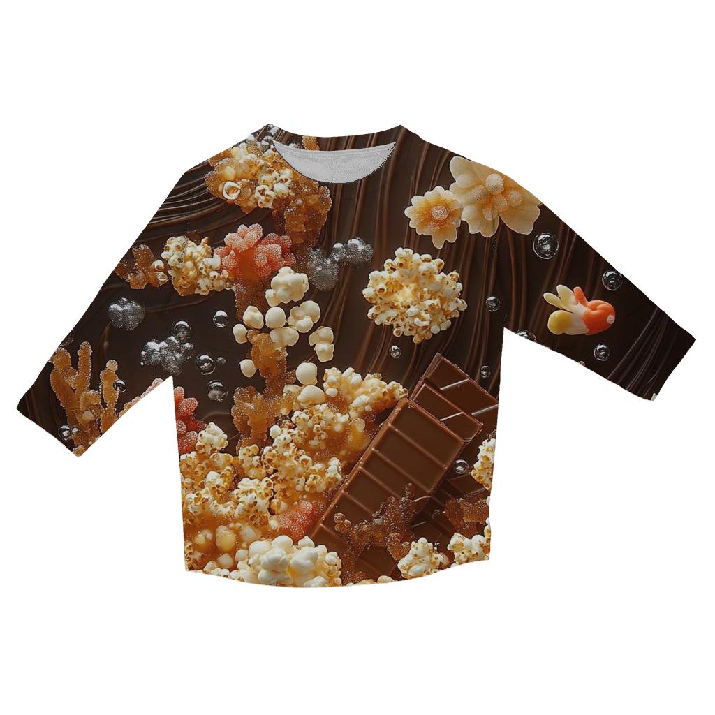 Dripping Chocolate Reef fashion 3/4 sleeve shirts