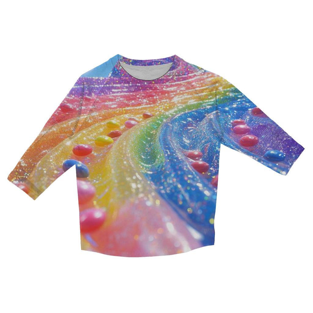 Skittle Rain Parade casual three quarter sleeve shirts