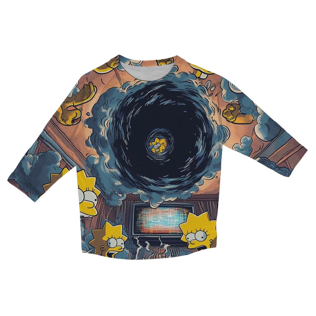 Family Dinner Black Hole stylish quarter sleeve tops