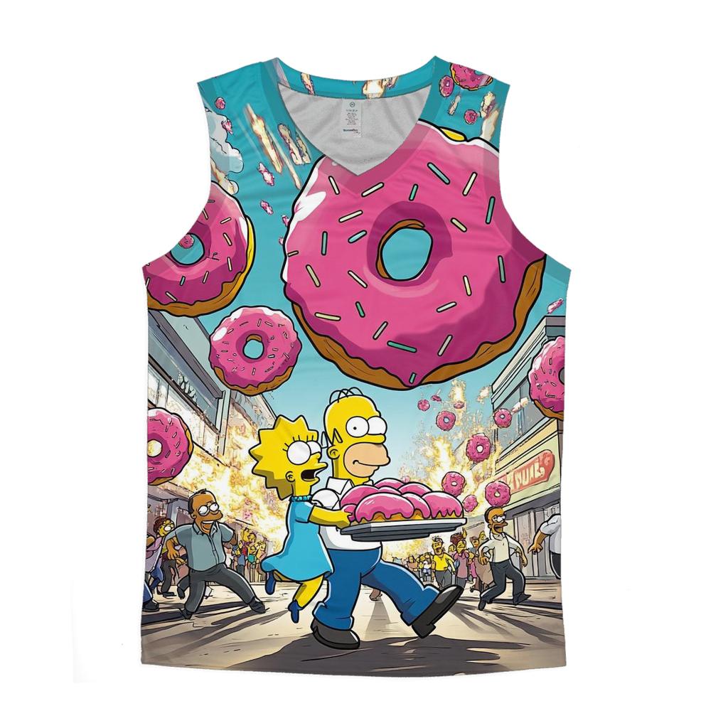 Donut Meteor Shower cotton sleeveless tops