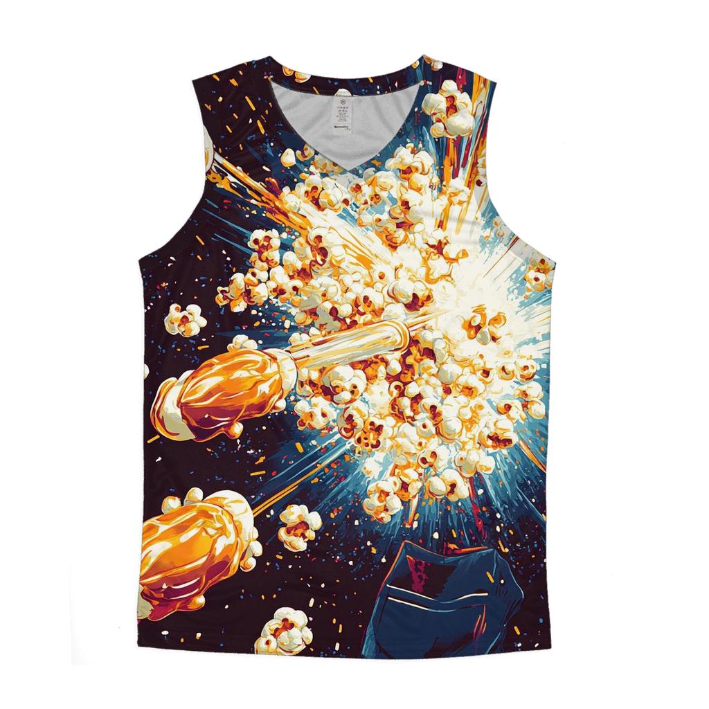 Popcorn Comet Swarm cotton sleeveless tops