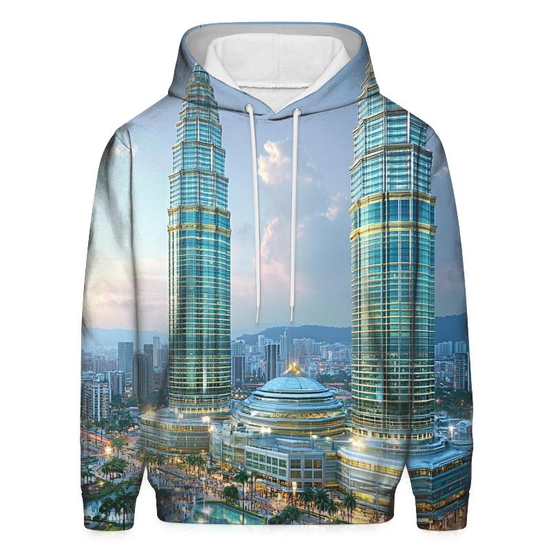 Petronas Towers - Kuala Lumpur heavyweight hoodies