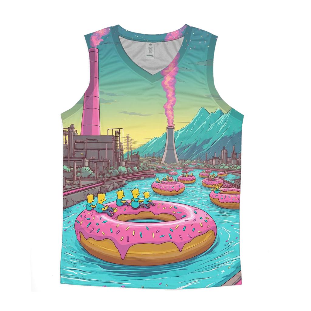 Donut Factory Dreamscape stylish racerback tanks