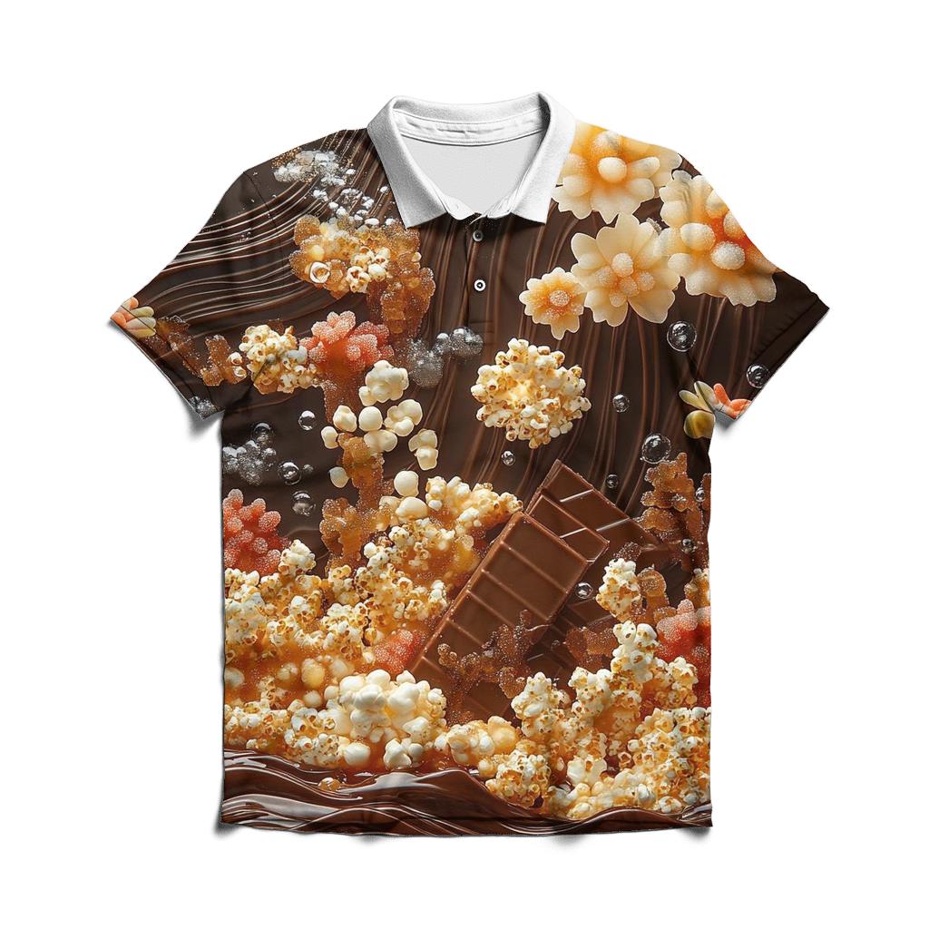 Dripping Chocolate Reef classic pique polos