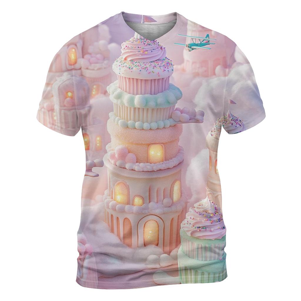 Cupcake Tower Skyline designer pattern shirts