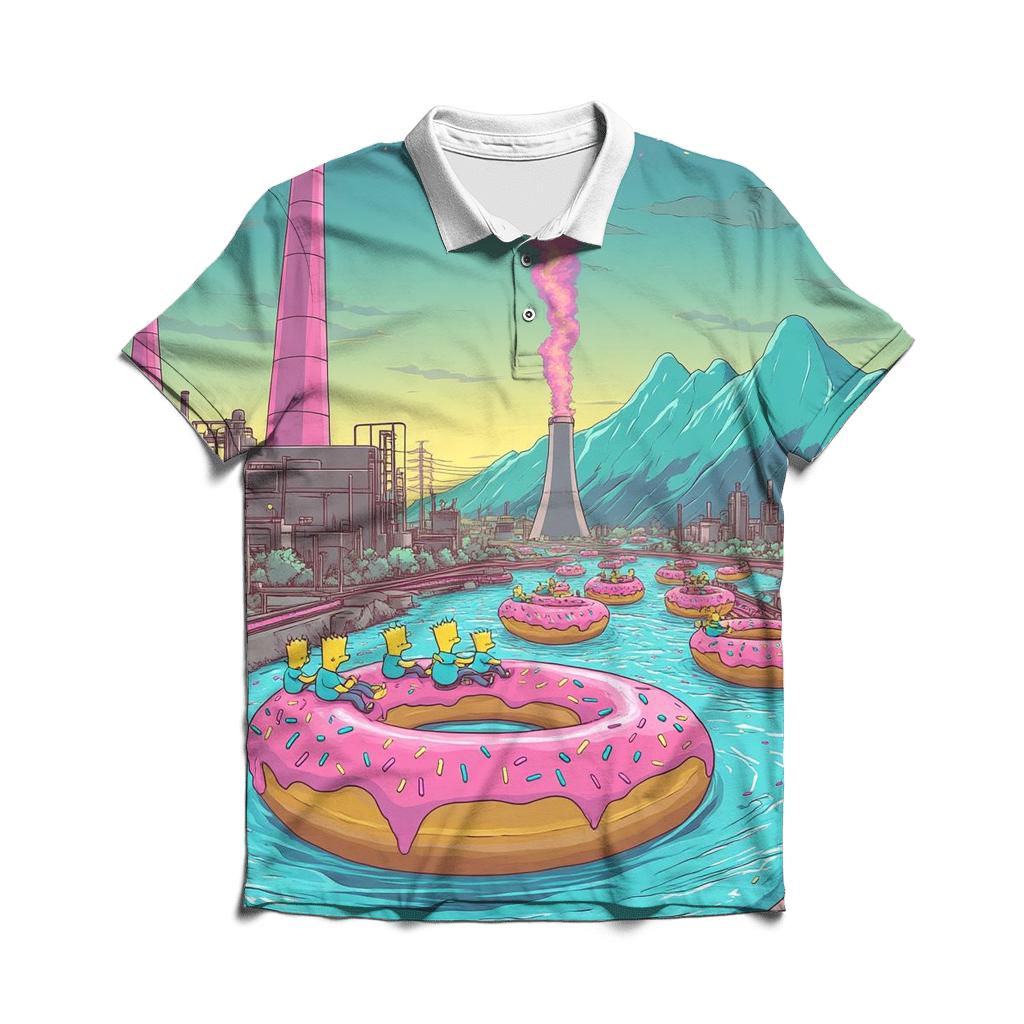 Donut Factory Dreamscape stylish collar polo tees