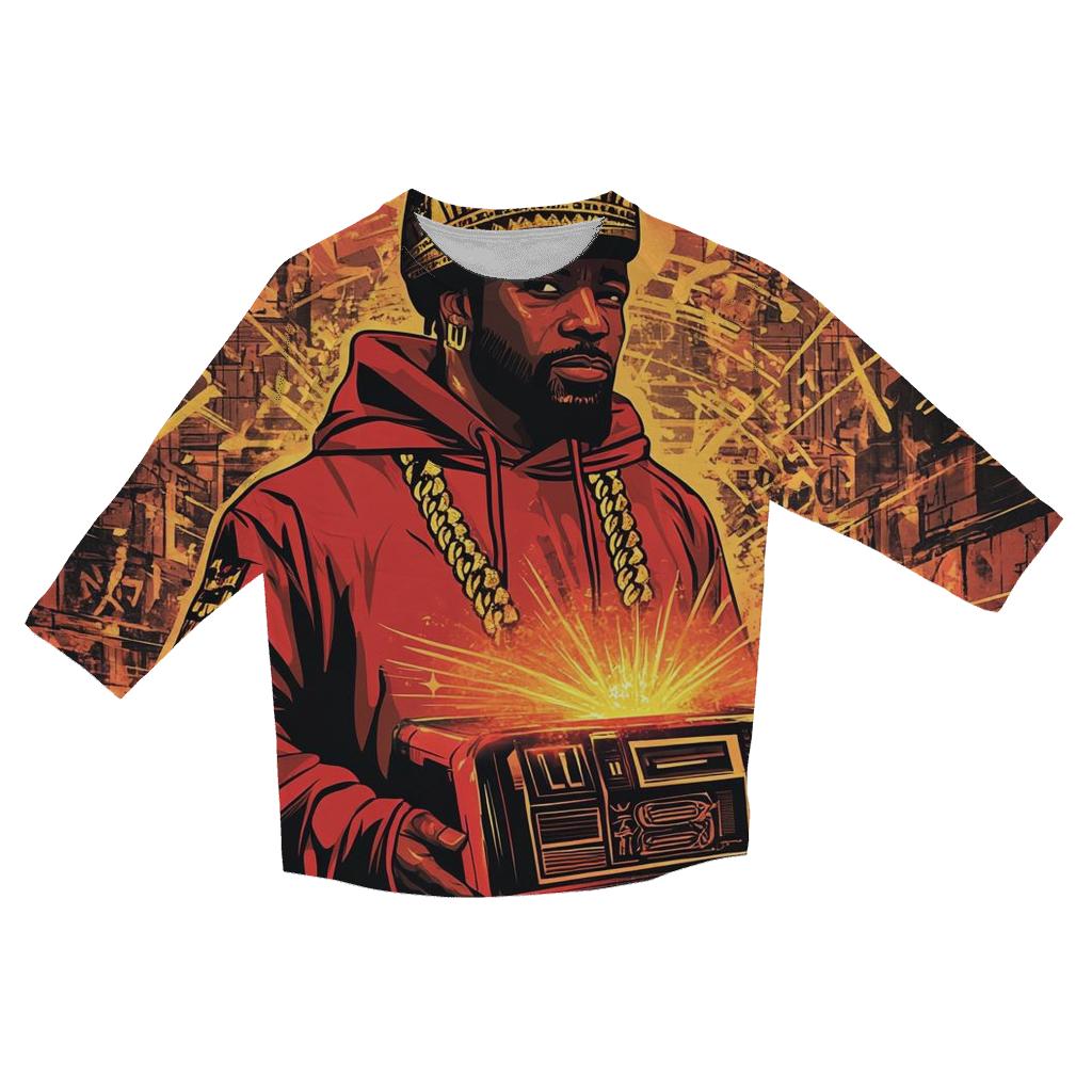 Boom Box Pharaoh cotton quarter sleeve shirts