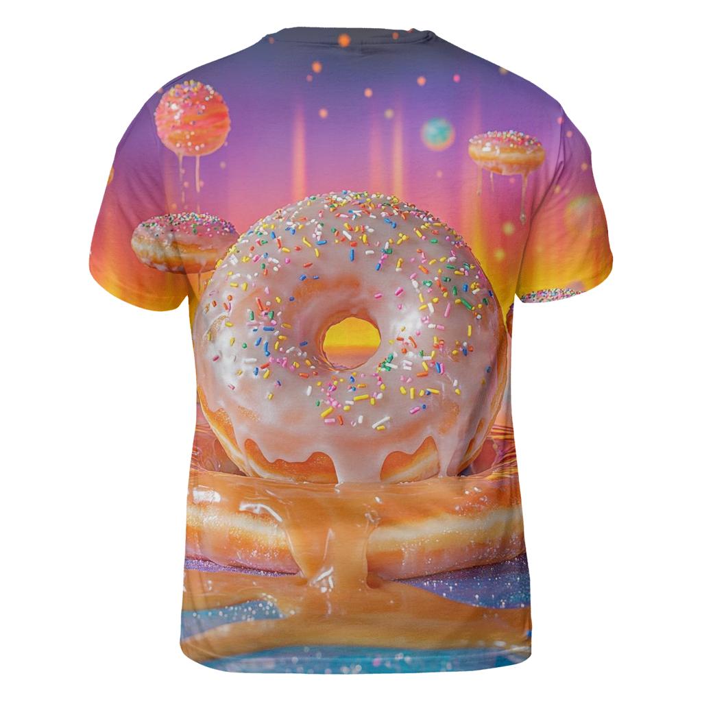 Donut Planet Orbit artistic all-over print tops
