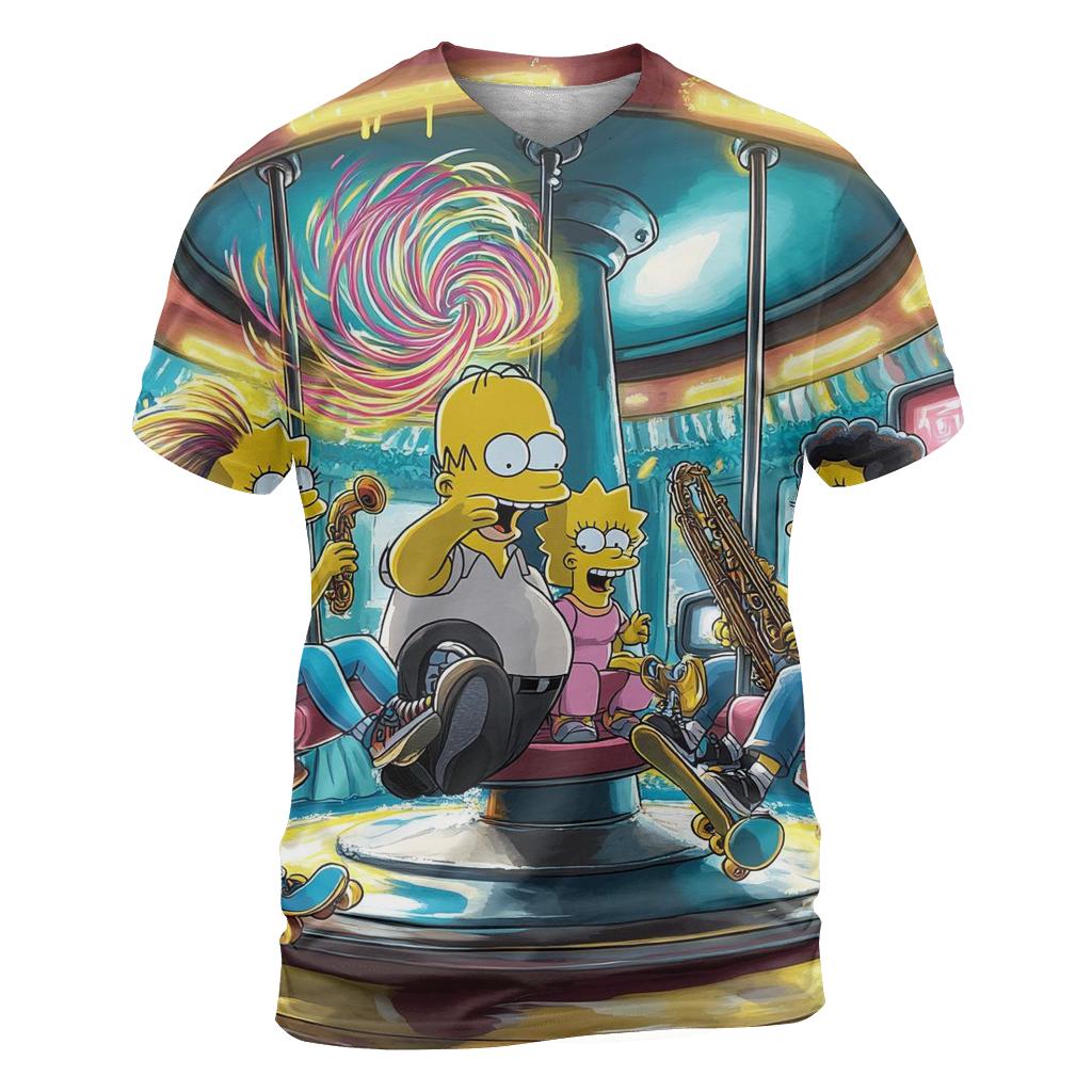 Couch Gag Carousel designer pattern shirts