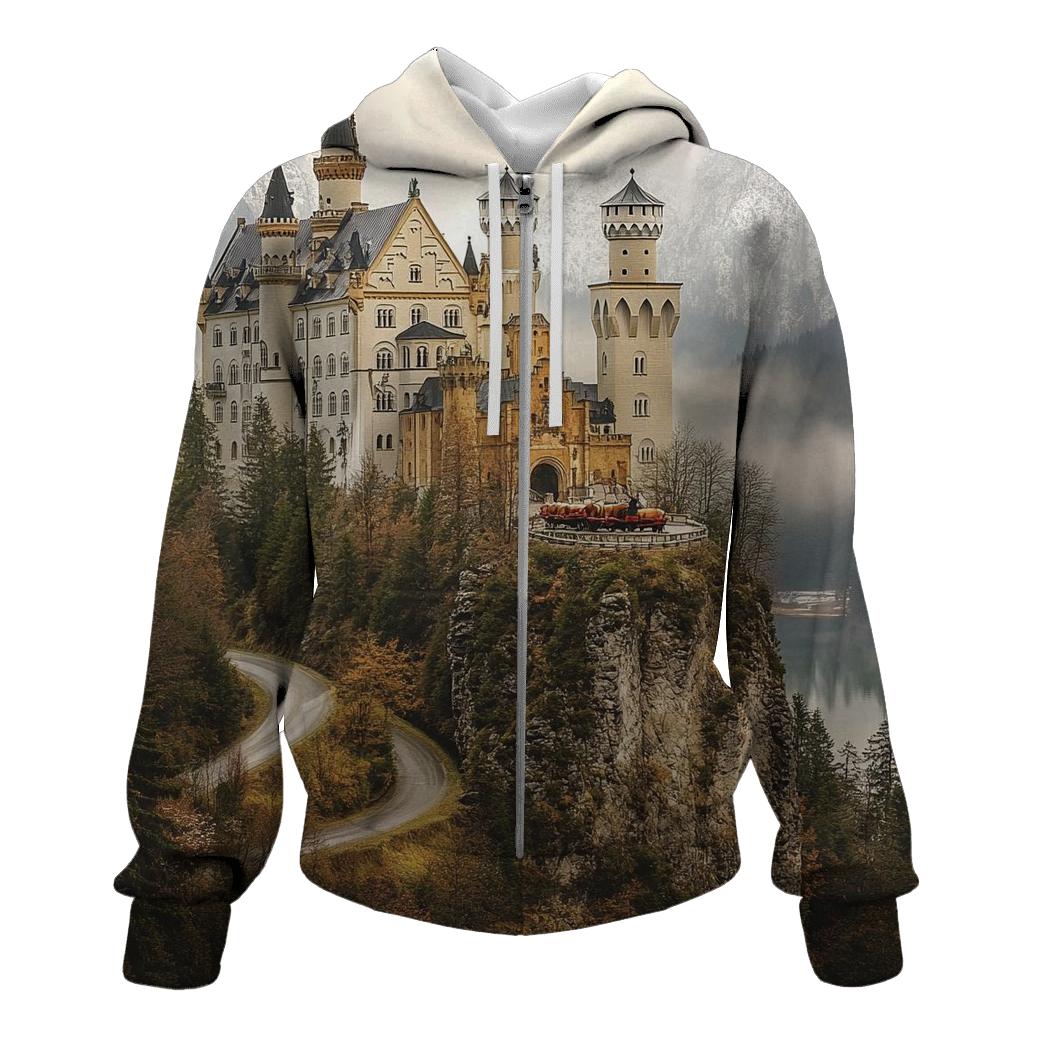 Neuschwanstein Castle - Fussen zip-up hoodies