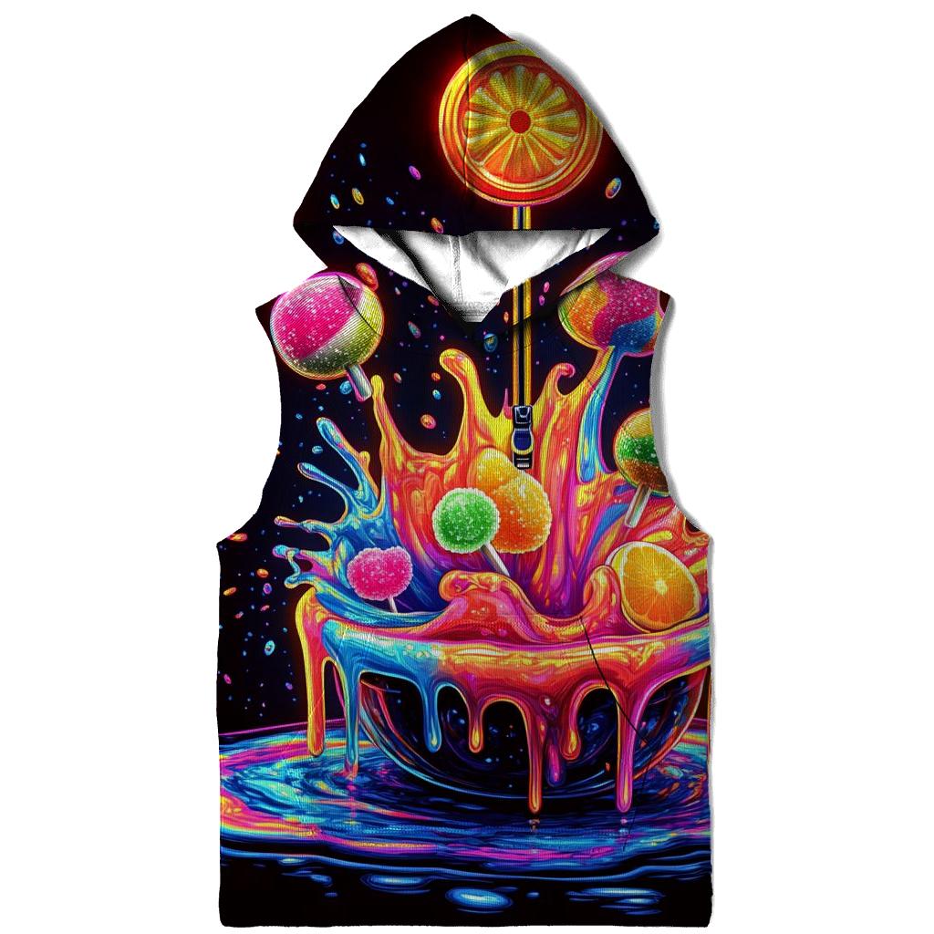 Neon Soda Pop Splash zip-up hoodies