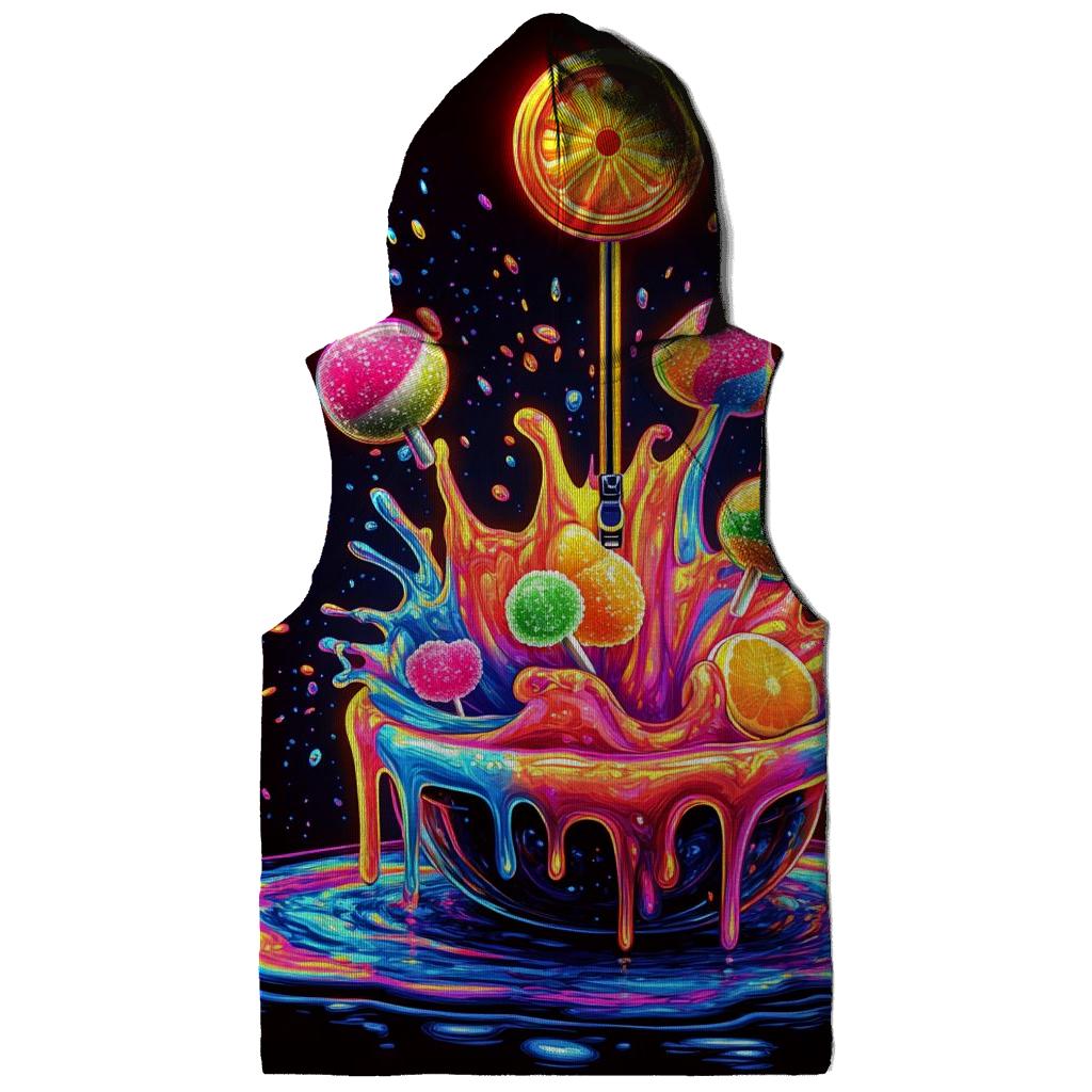 Neon Soda Pop Splash zip-up hoodies