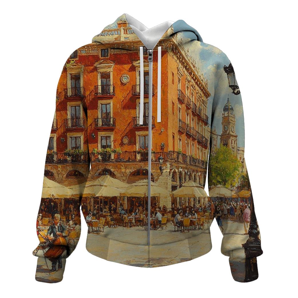 Plaza Mayor - Madrid printed hoodies