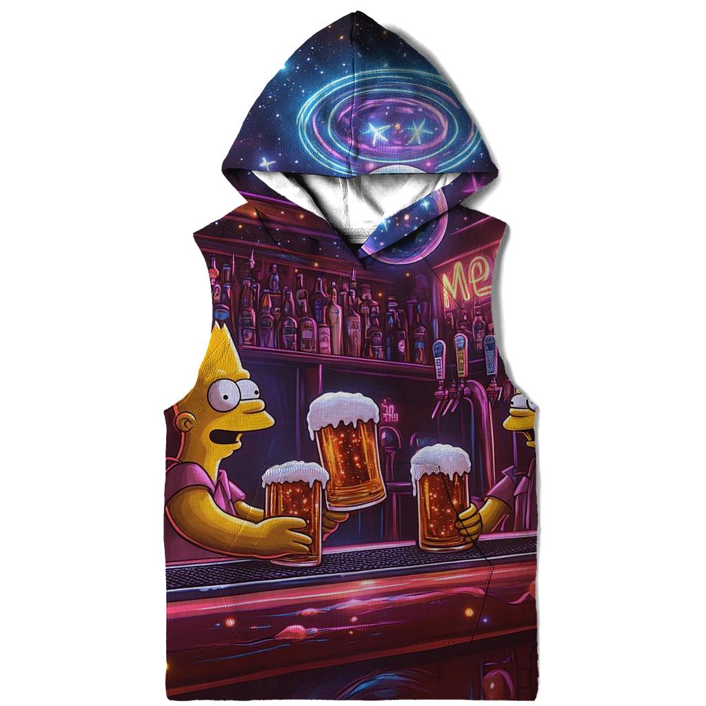 Moes Neon Nebula zip-up hoodies