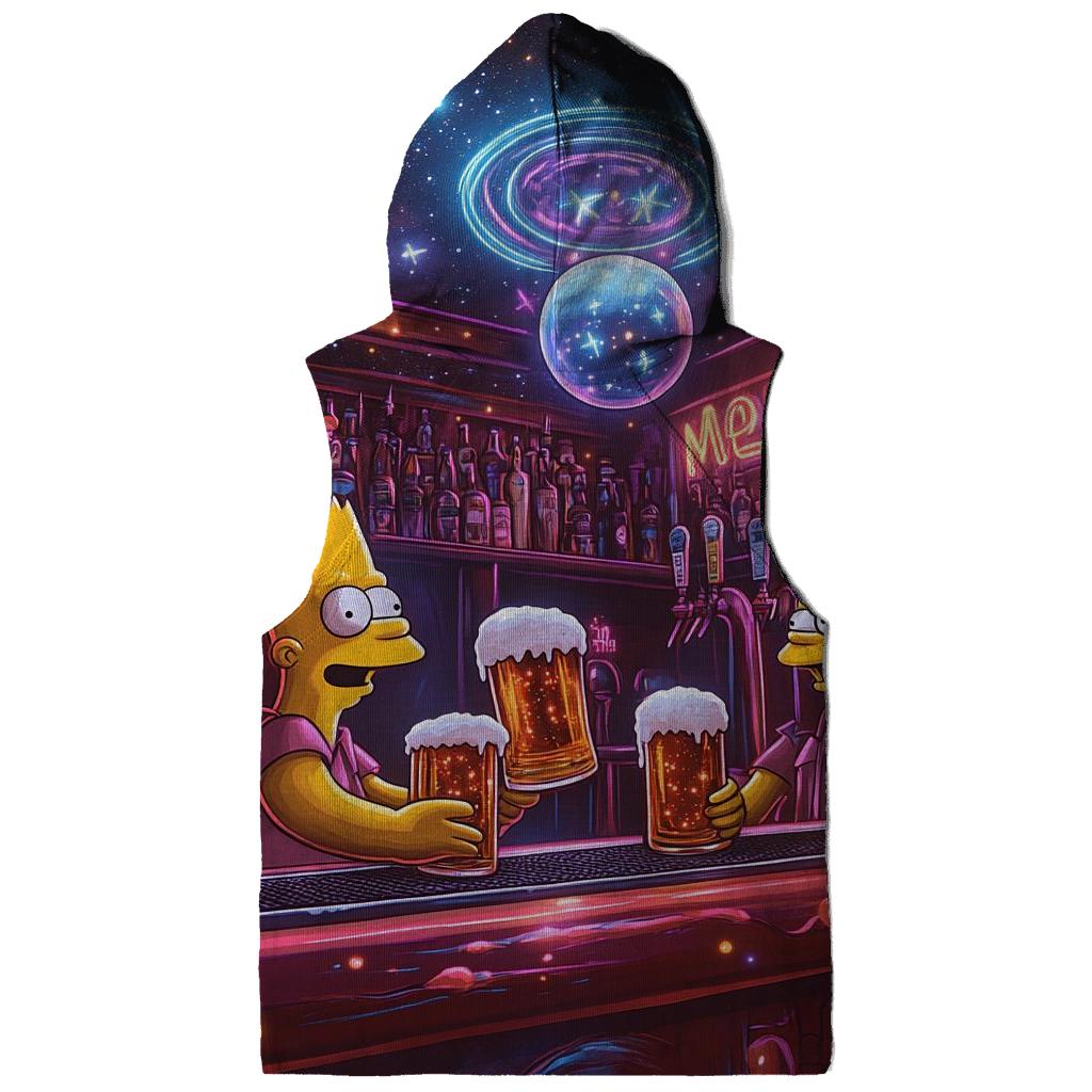 Moes Neon Nebula zip-up hoodies