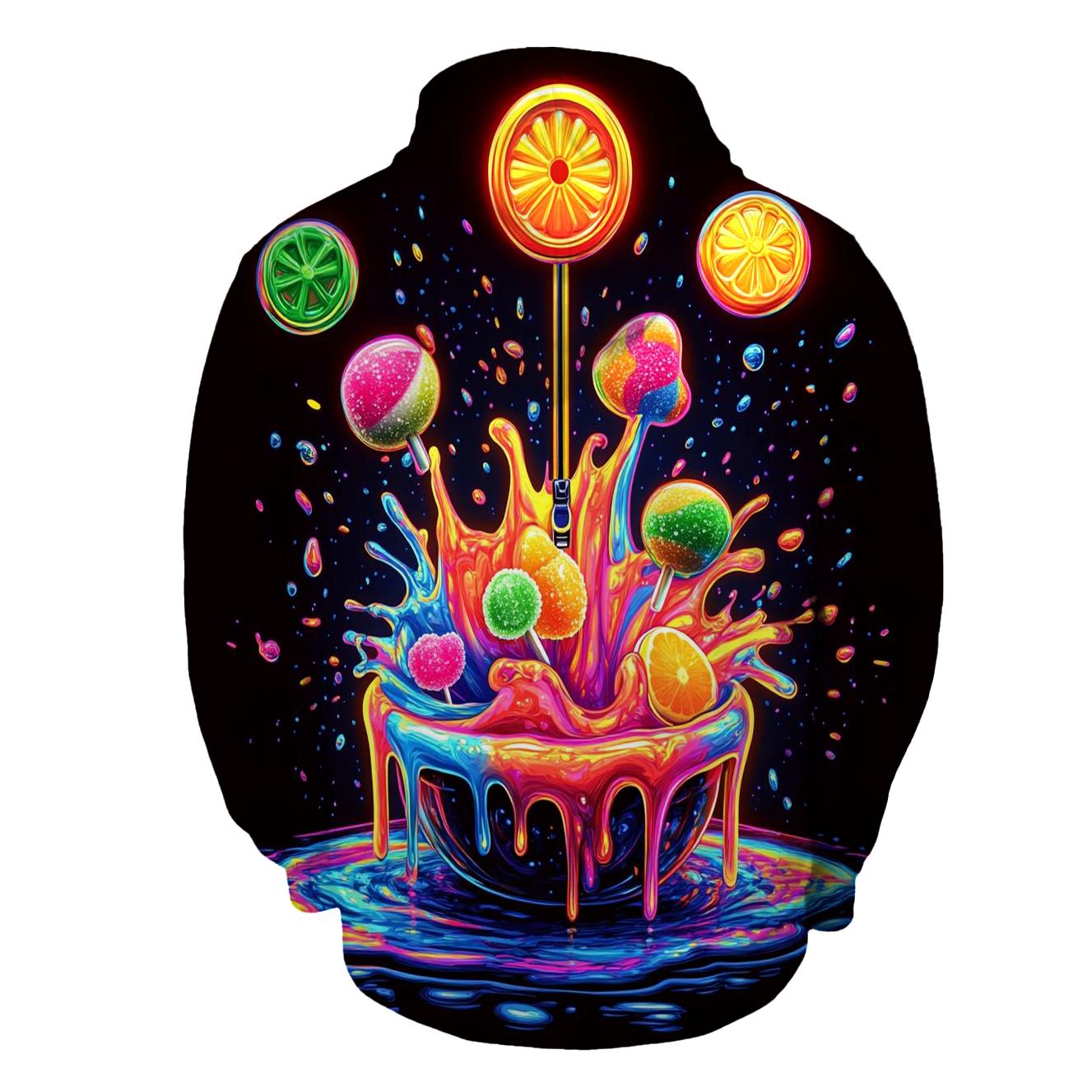 Neon Soda Pop Splash hoodie designs
