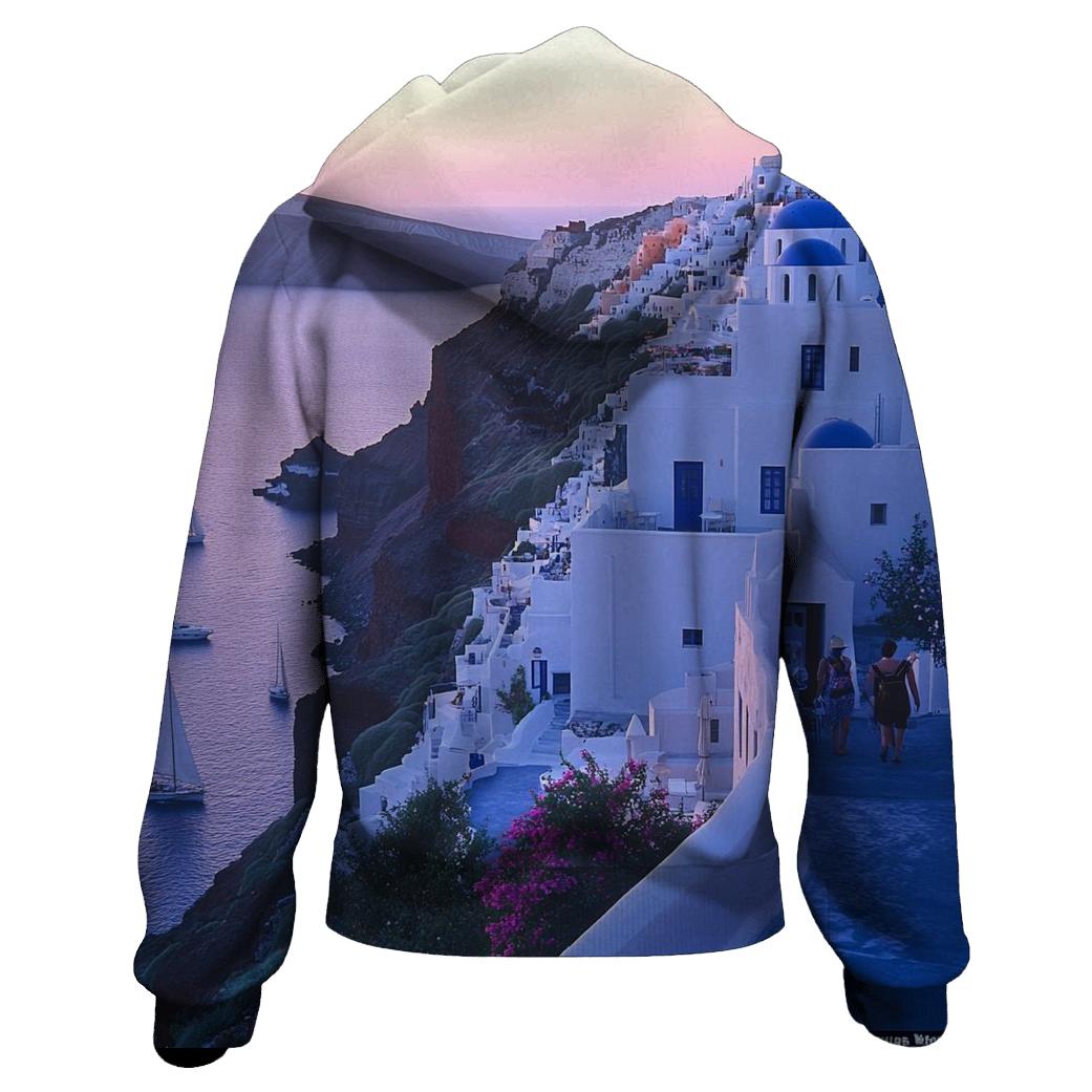 Santorini Caldera - Santorini hoodie designs