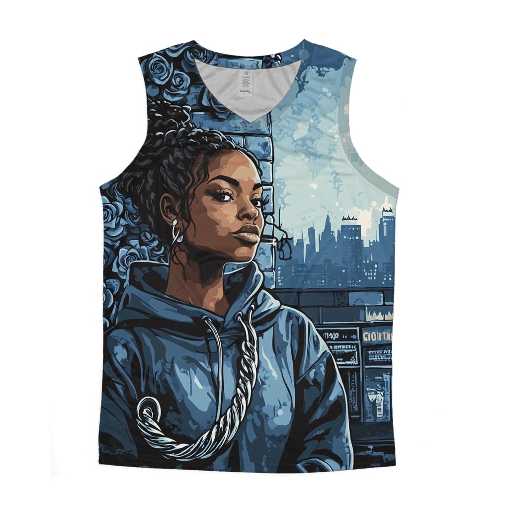 Shades Of Brooklyn Night cotton sleeveless tops