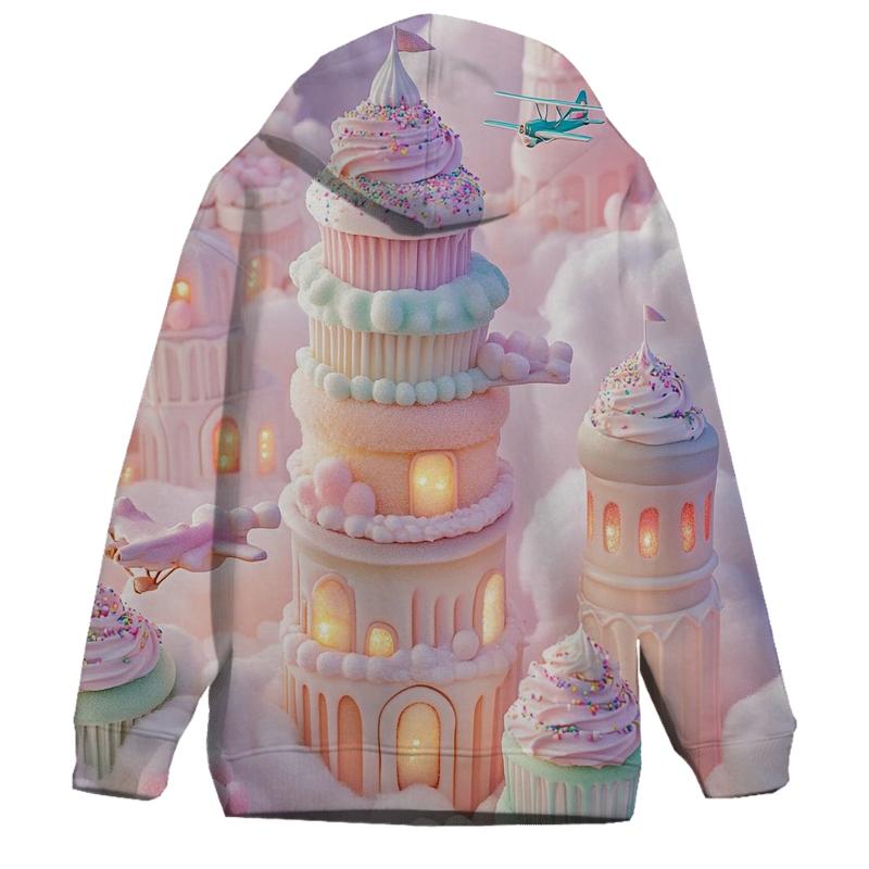 Cupcake Tower Skyline designer hoodies