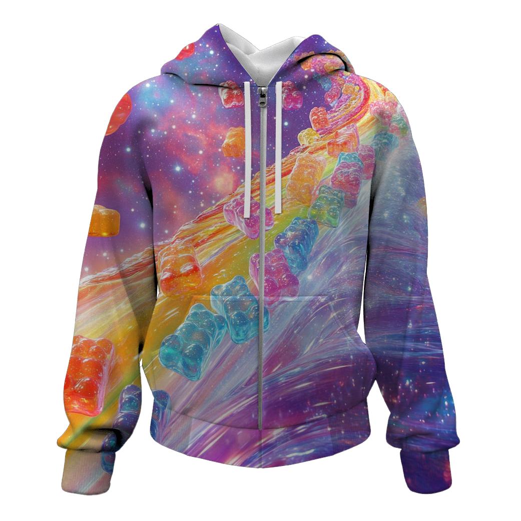 Gummy Galaxy Cascade lightweight hoodies
