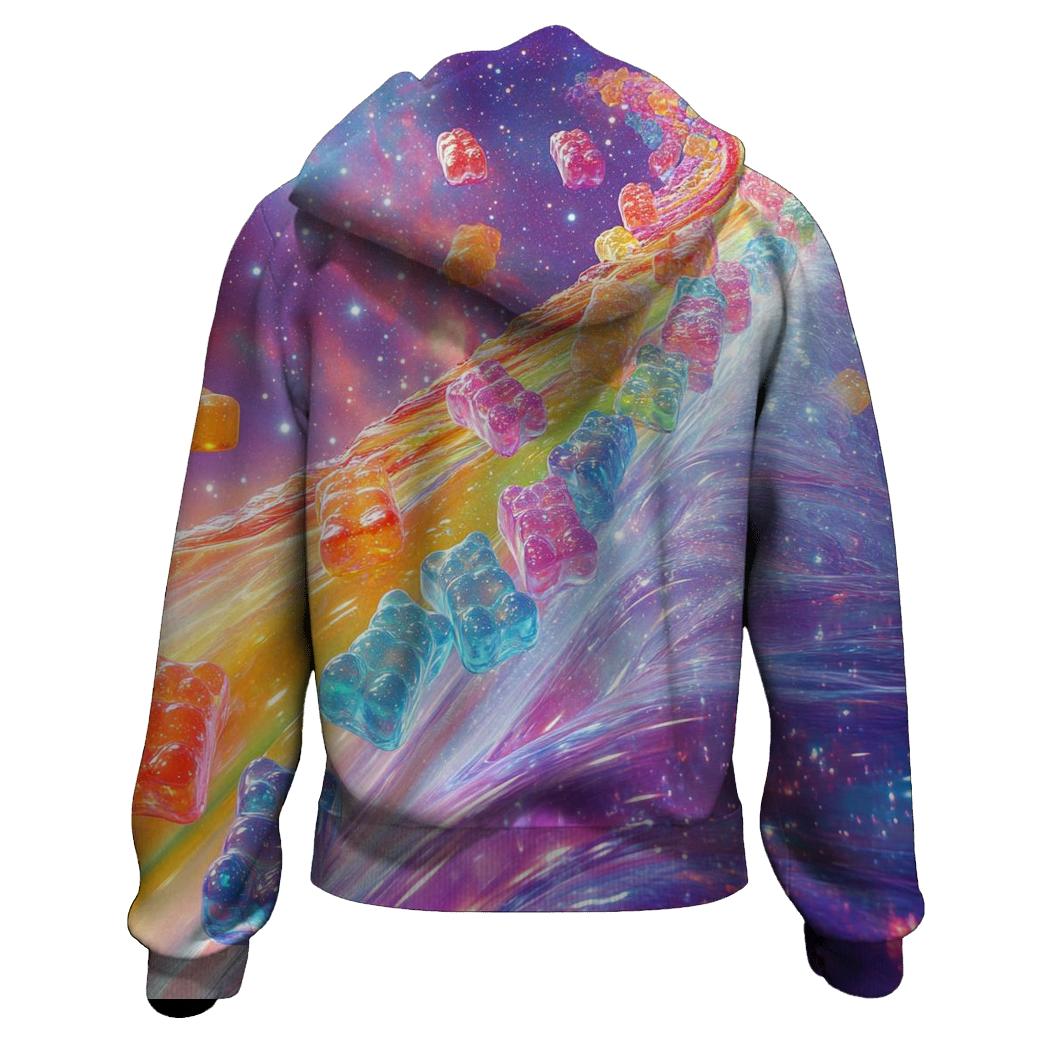 Gummy Galaxy Cascade lightweight hoodies