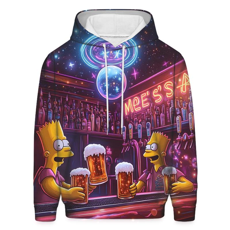 Moes Neon Nebula printed hoodies