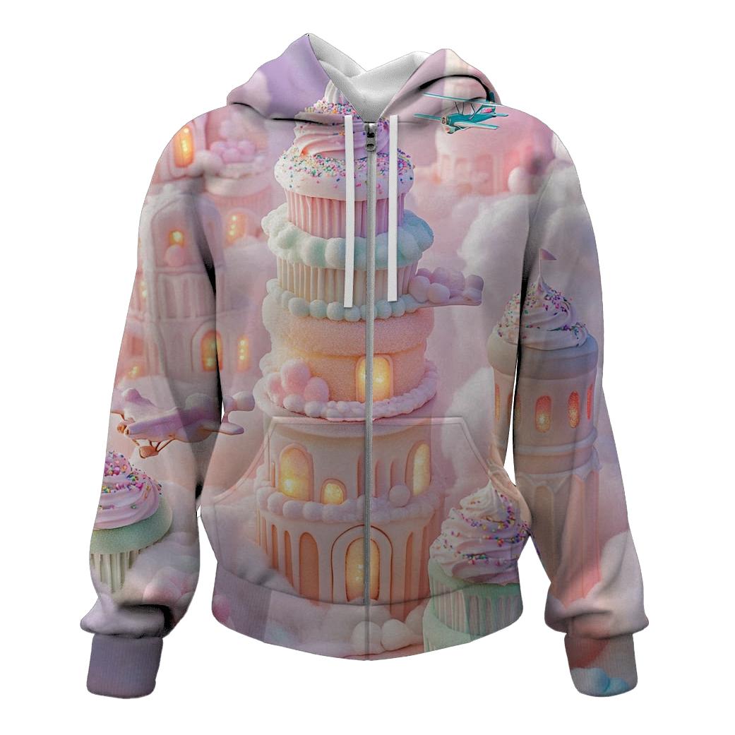 Cupcake Tower Skyline hoodies fashion