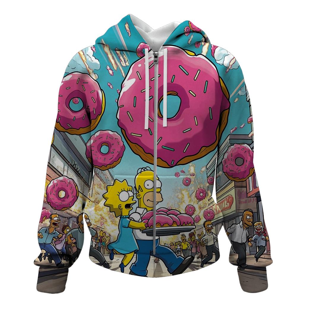 Donut Meteor Shower embroidered hoodies