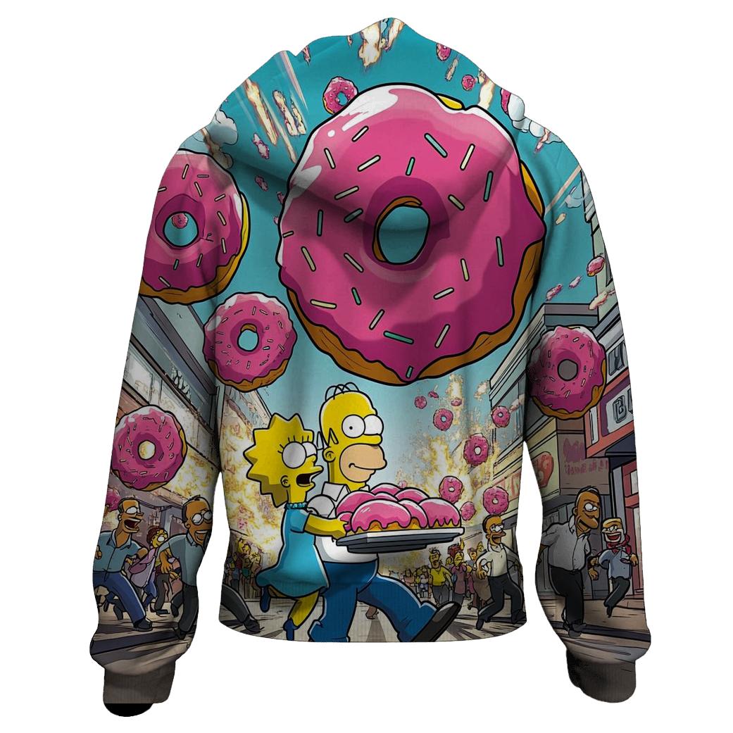 Donut Meteor Shower embroidered hoodies