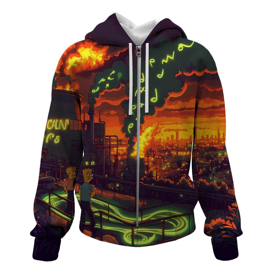 Nuclear Sunset Riff pullover hoodies
