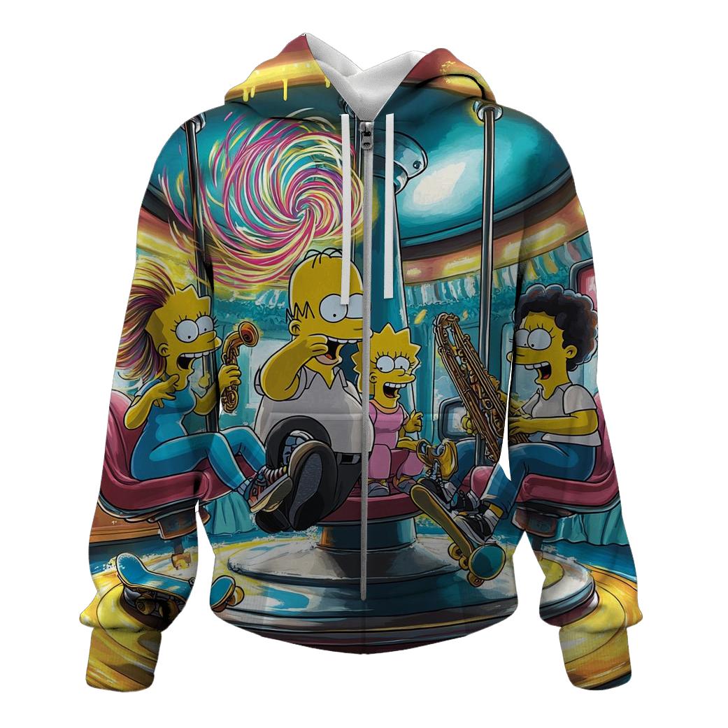 Couch Gag Carousel zip-up hoodies