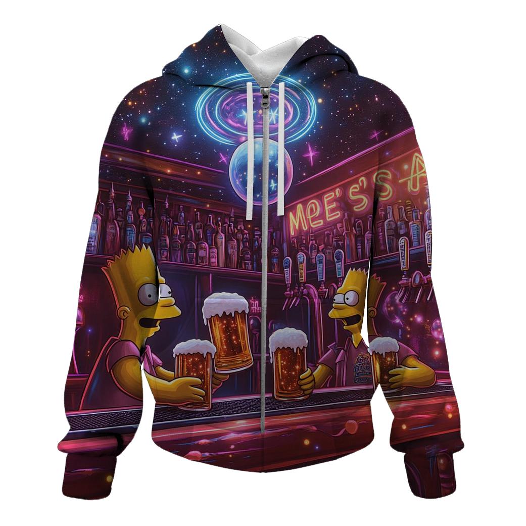 Moes Neon Nebula lightweight hoodies