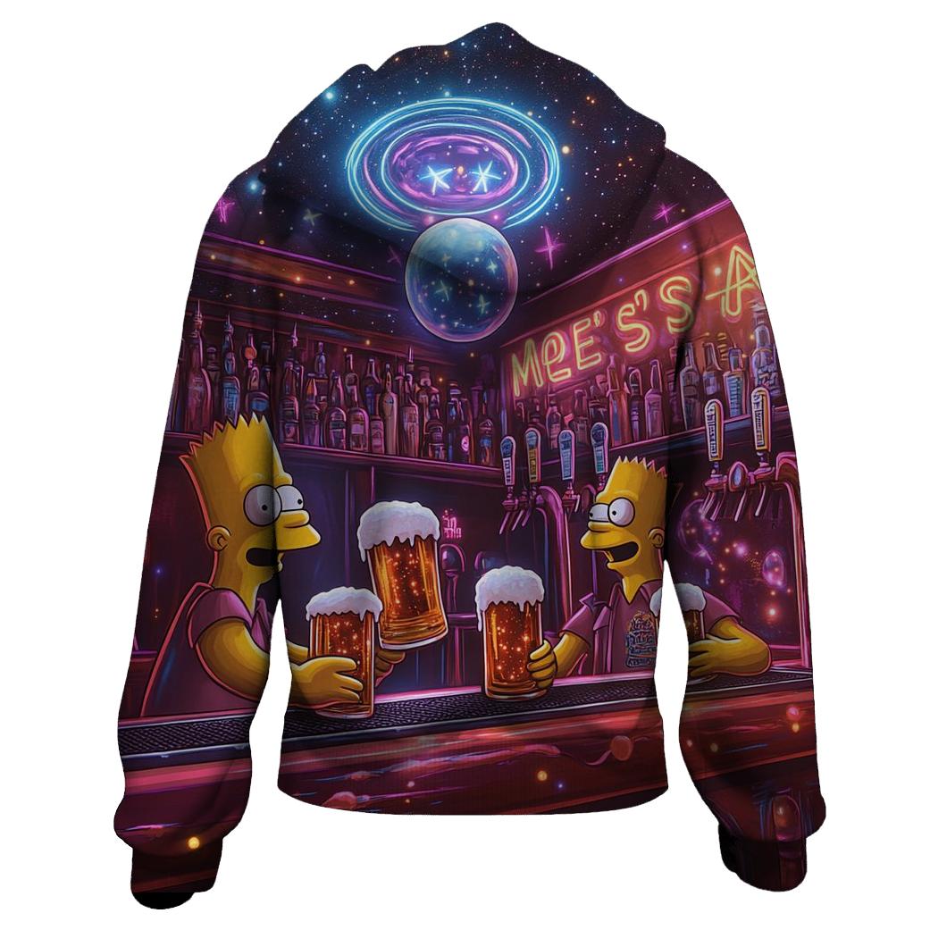 Moes Neon Nebula lightweight hoodies