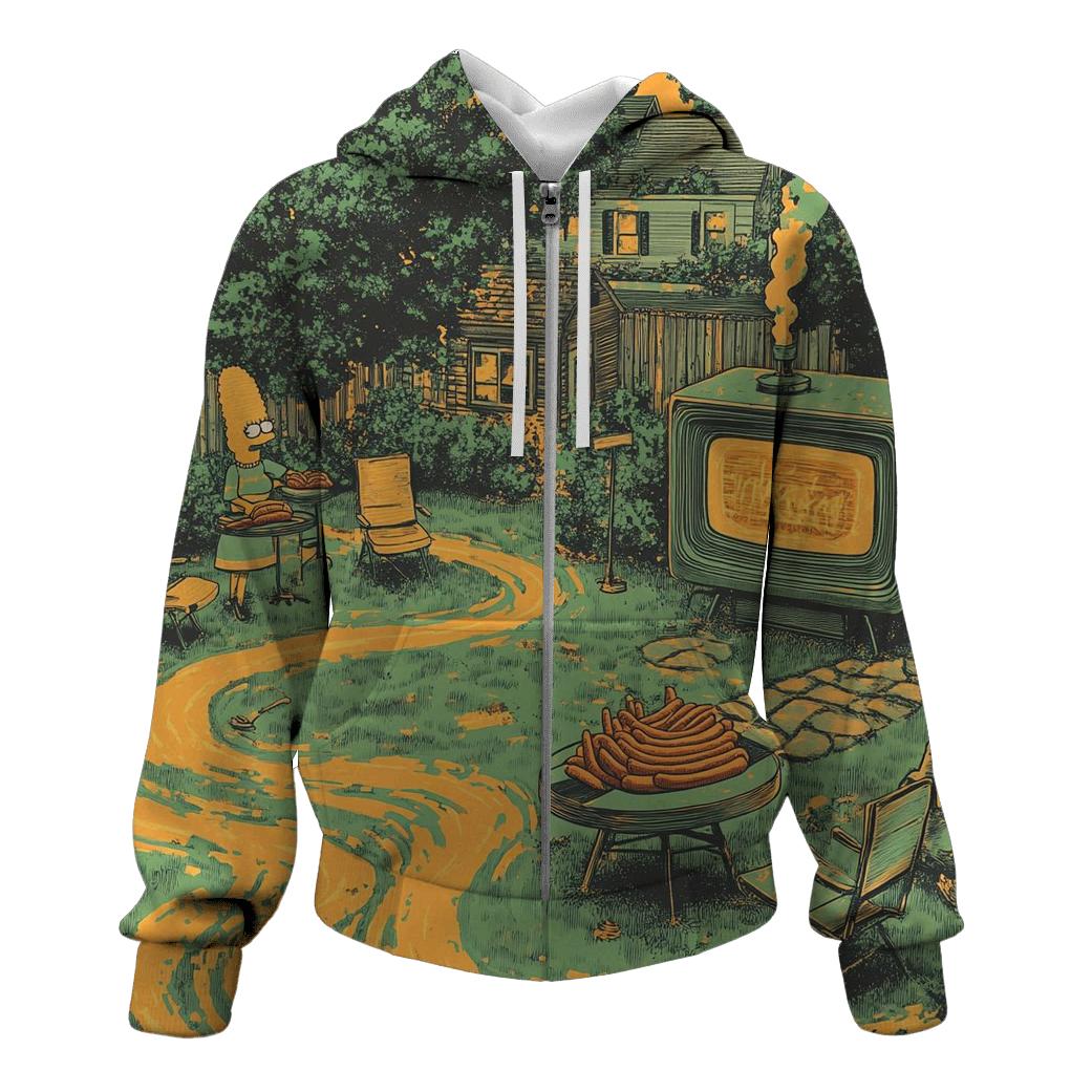Suburban Time Warp BBQ hoodie designs