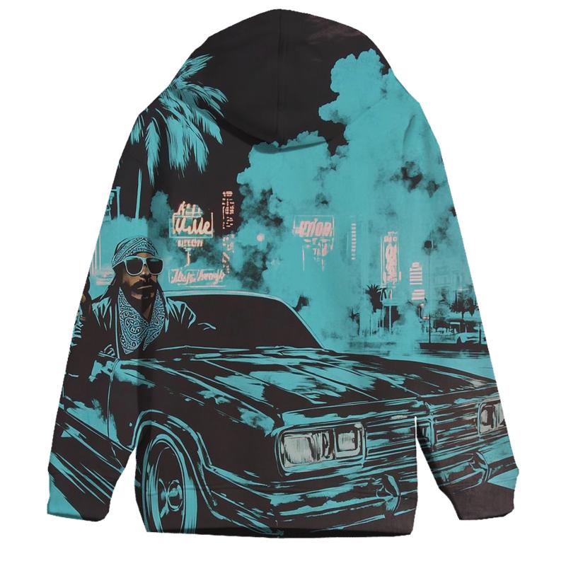 West Coast Neon Cruise lightweight hoodies