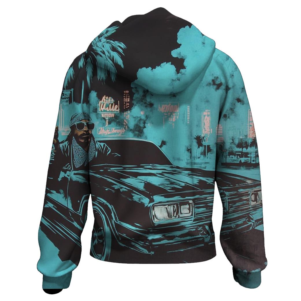 West Coast Neon Cruise graphic hoodies