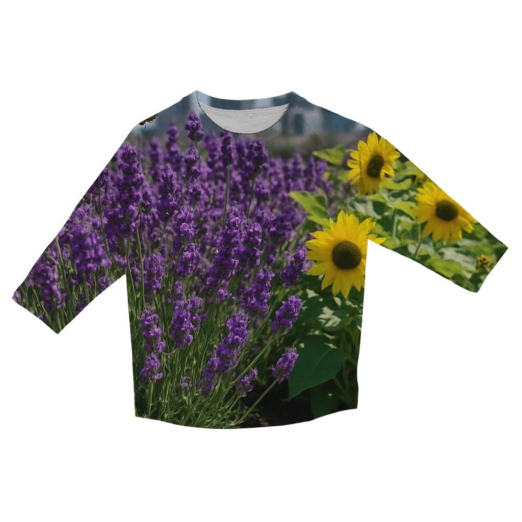 Rooftop Pollinator Garden At Noon stylish quarter sleeve tops