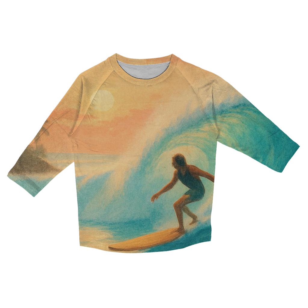 Sunrise Surf Session fashion 3/4 sleeve shirts
