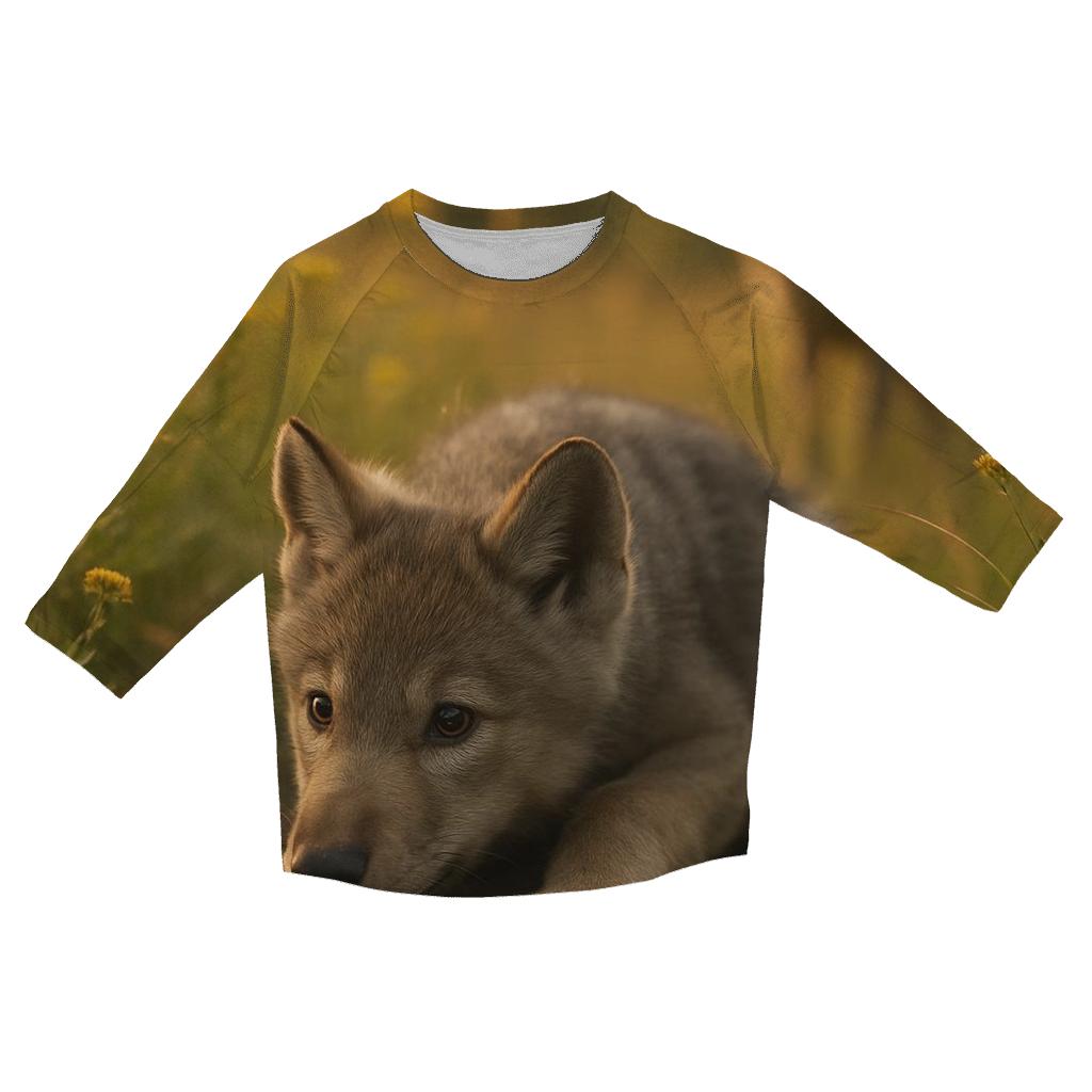 Pup Learning To Stalk trendy 3/4 sleeve tops