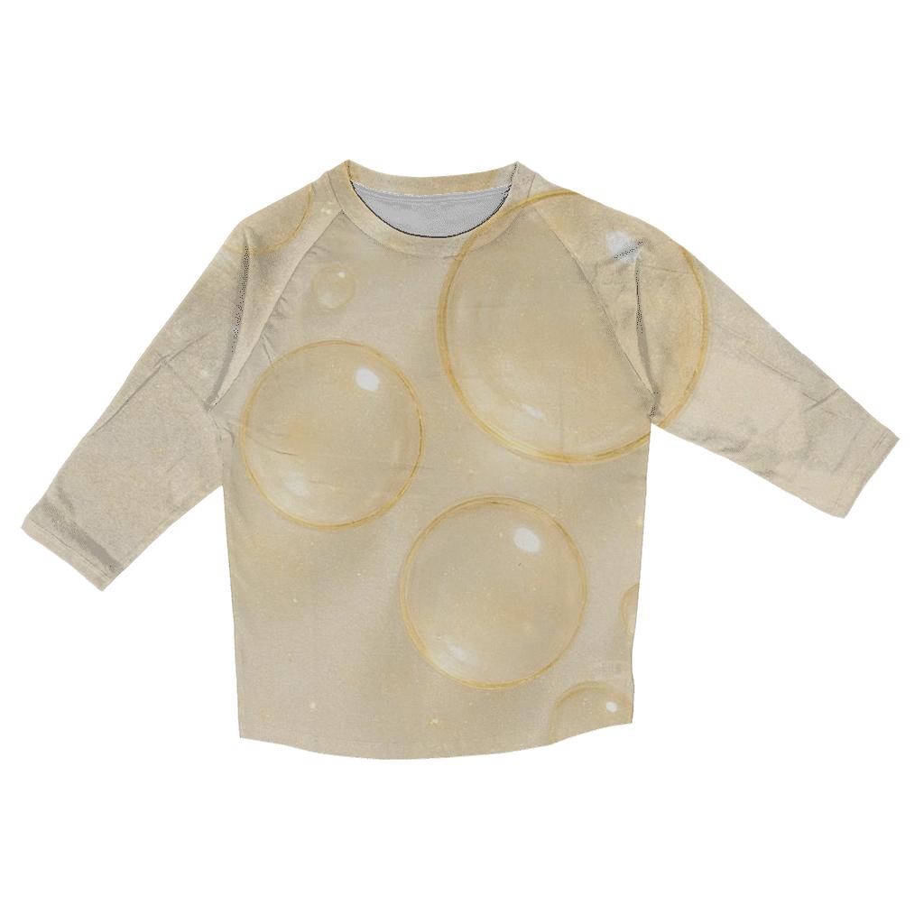 Champagne Bubble Cascade stylish quarter sleeve tops