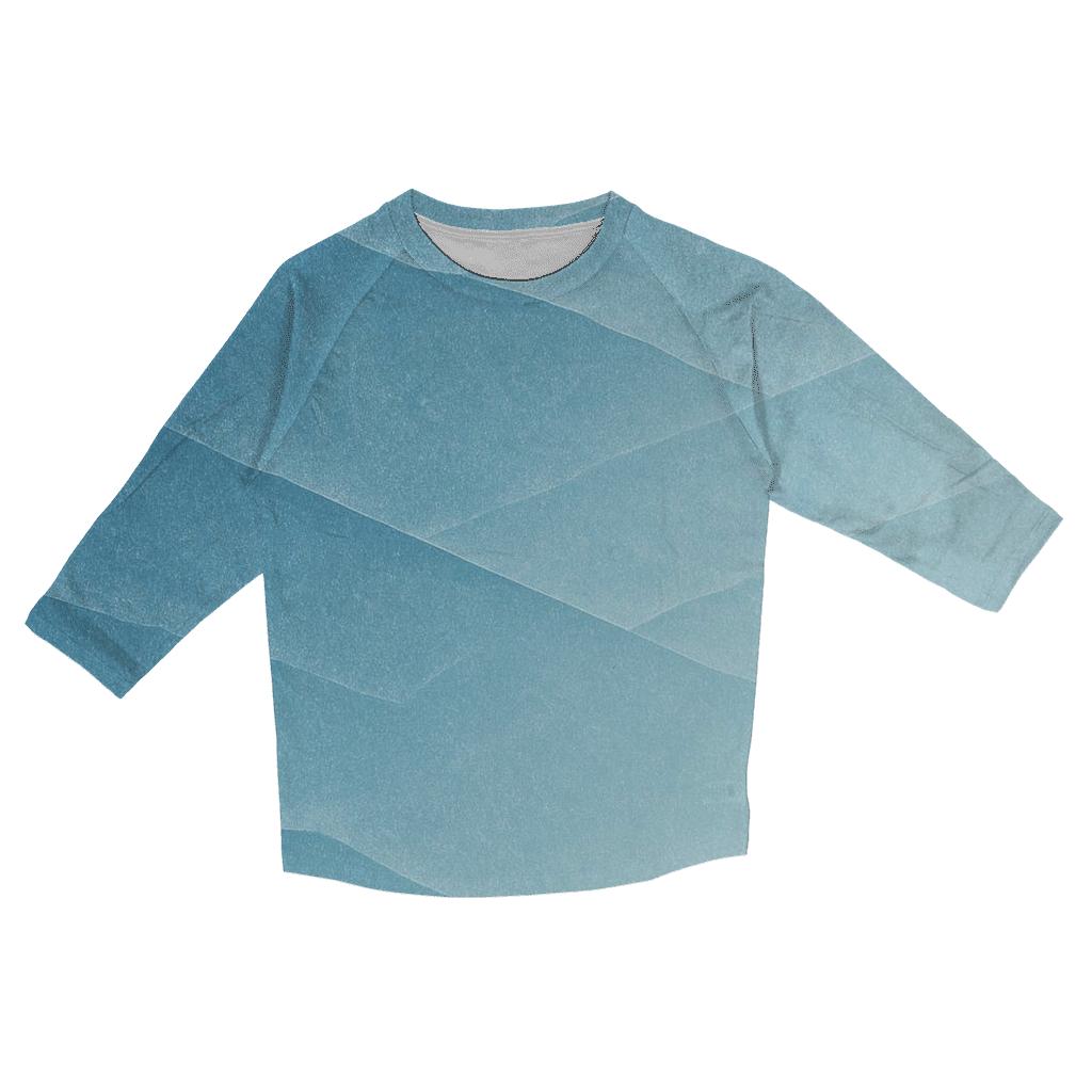 Glacier Blue Transition stylish quarter sleeve tops