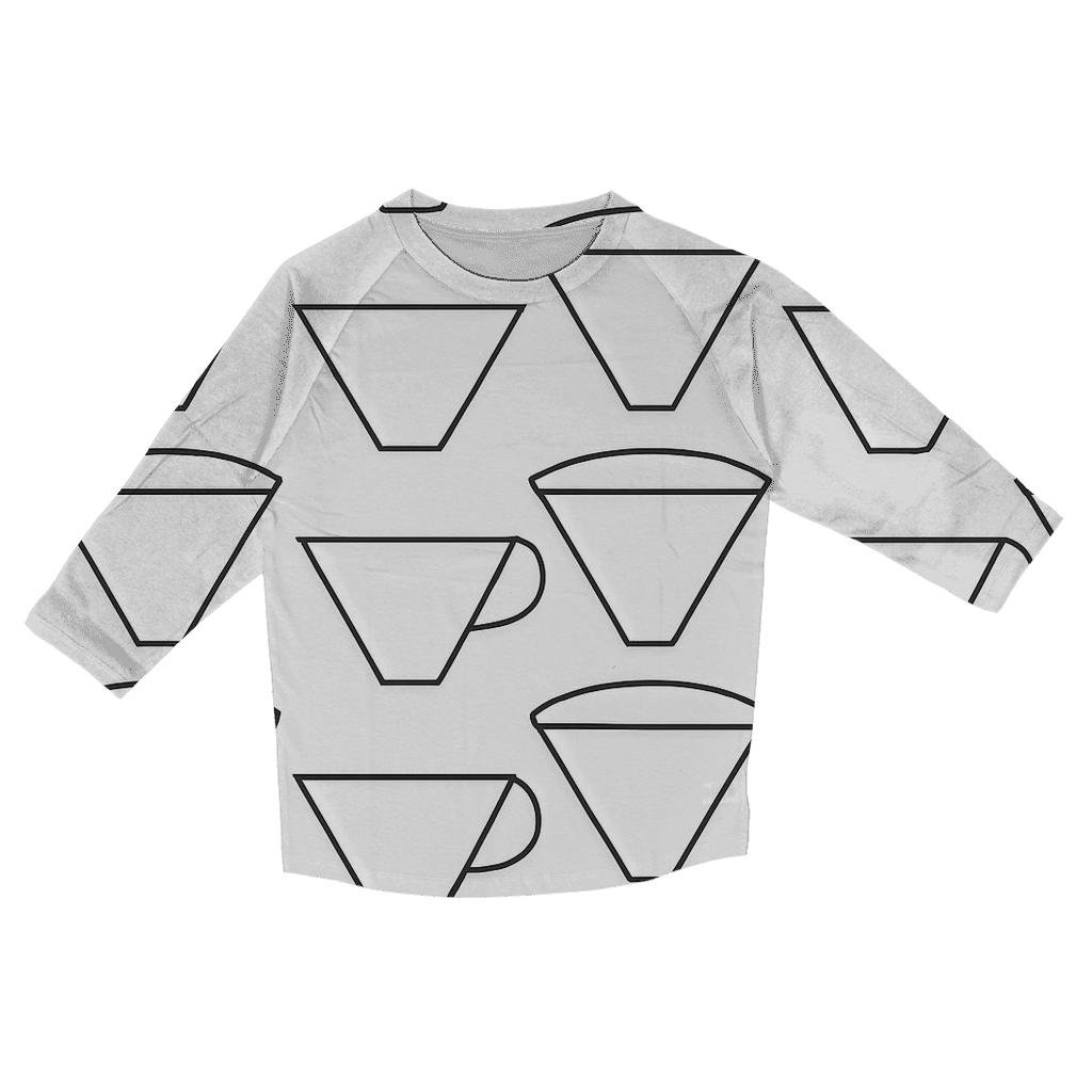Filter Grid Geometry personalized 3/4 sleeve tees